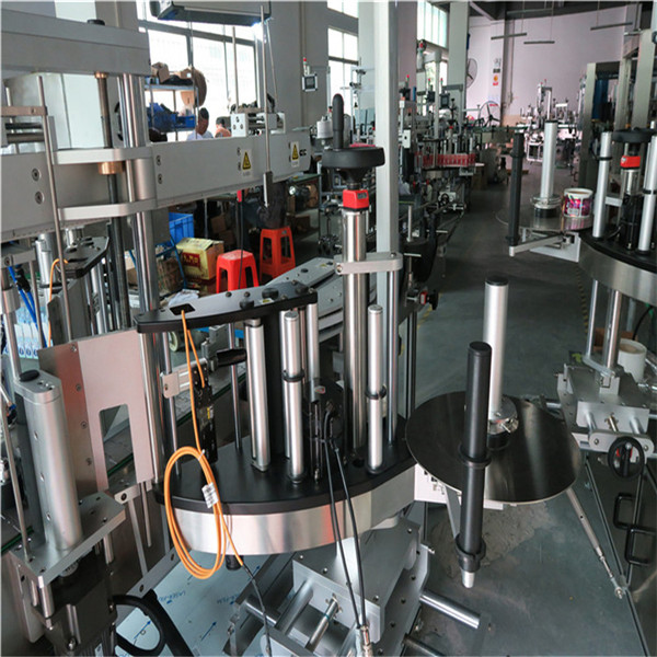 प्लास्टिक / गिलास बोतल डबल साइड लेबलिंग मेशिन, वर्ग बोतल लेबलर