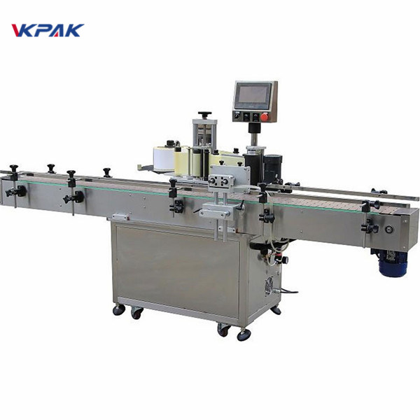 स्वचालित तेल ठाडो स्वयं चिपकने राउन्ड बोतल लेबलिंग मेशीन