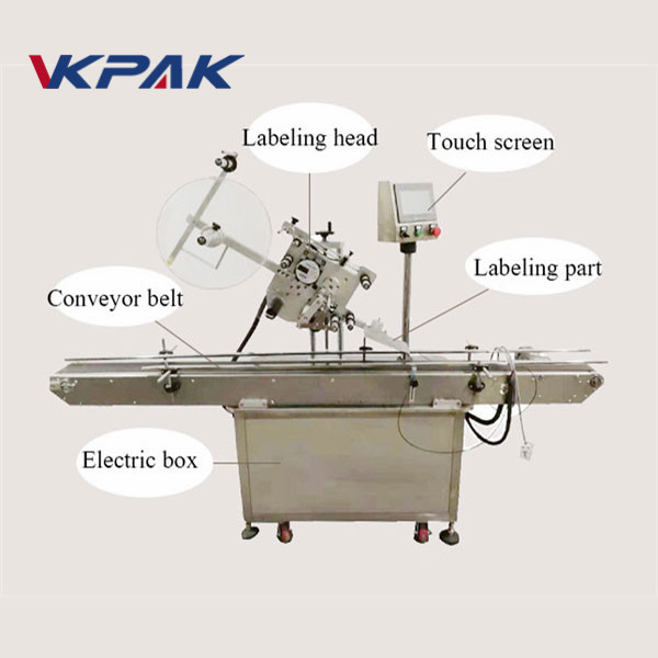 इलेक्ट्रिक आई स्वचालित फ्लैट सतह लेबल अनुप्रयोगकर्ता लाइटर लेबलिंग मेशिन